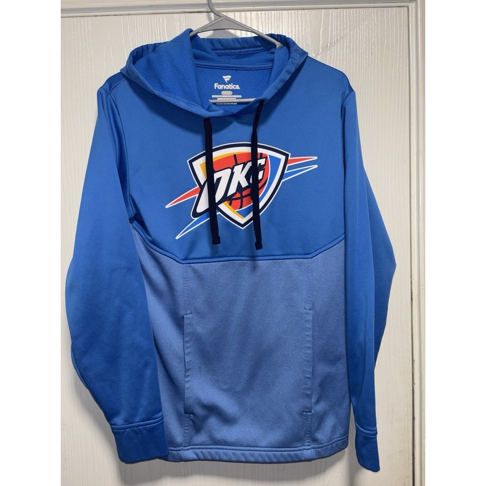 Oklahoma City Thunder OKC Mens Fanatics Performance Fleece Hoodie Sweatshirt S
